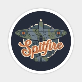 Vintage RAF Spitfire WW2 Fighter Plane Magnet